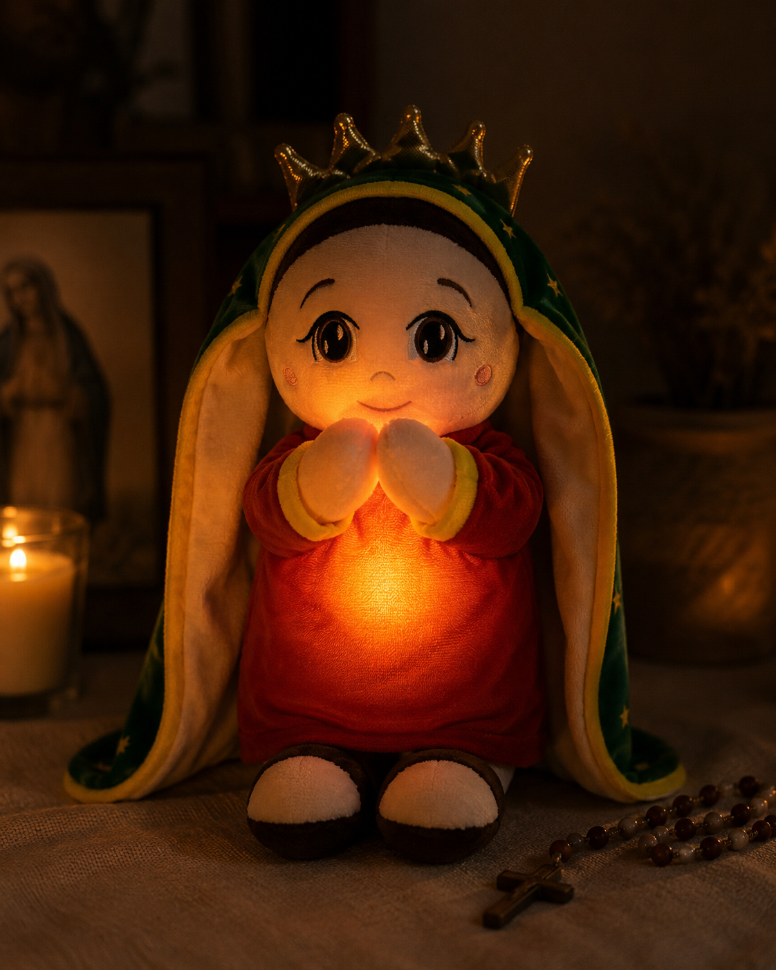 Peluche Virgen de Guadalupe – Reina de la Paz 3